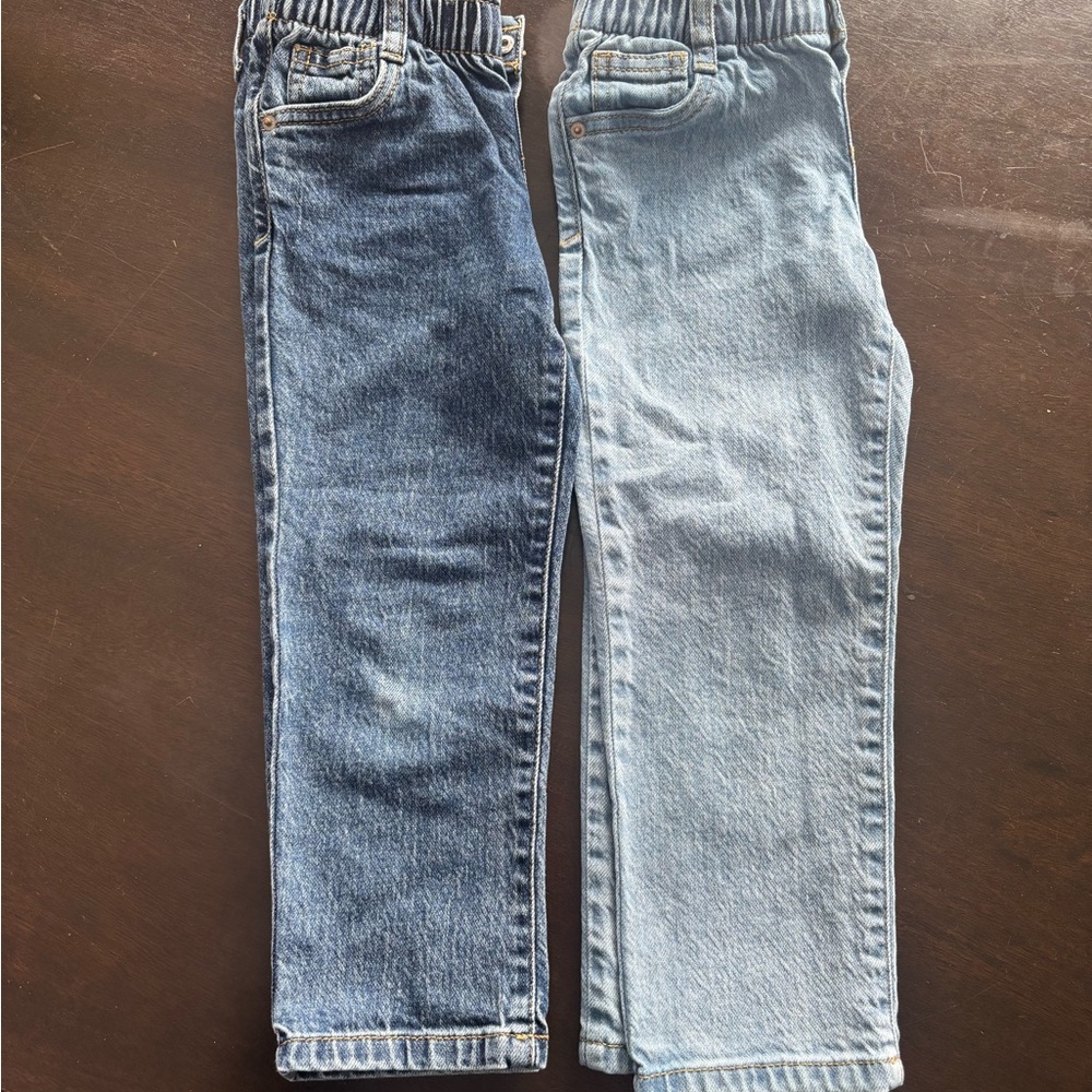 Kids Denim Jeans Set - Dark Blue and Light Blue